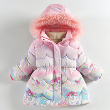 女5童加厚冬装2024新款儿6童洋气冬季棉服宝宝3岁加绒棉衣小童2