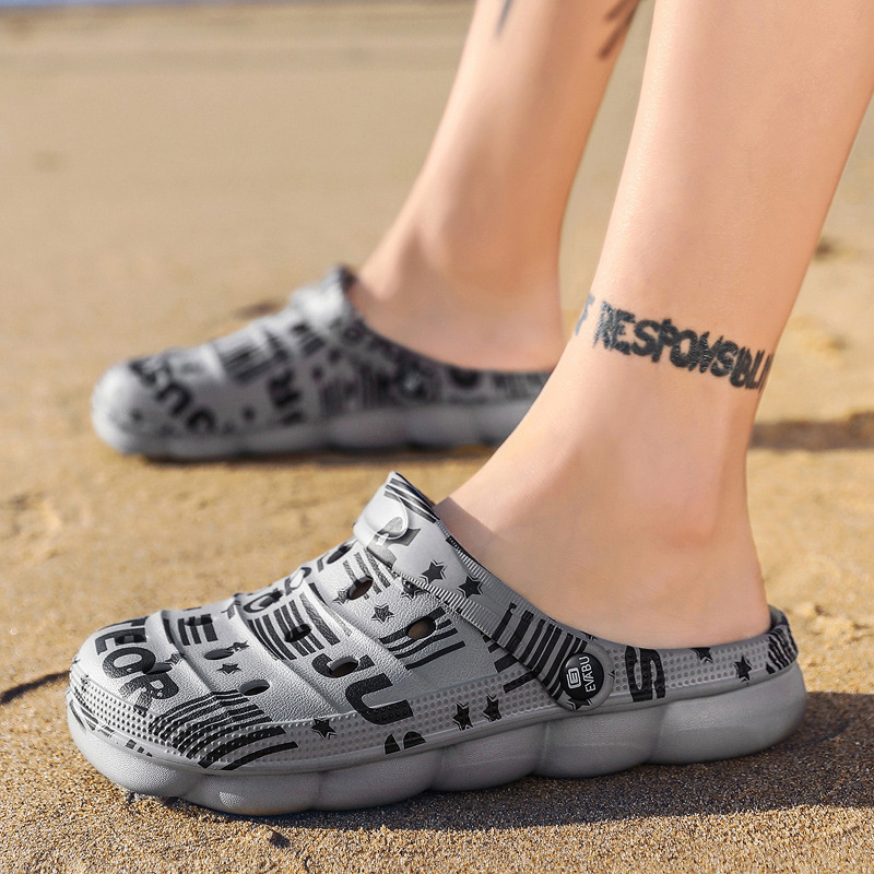 Zappa da spiaggia da uomo spessa anti-labbro con foro per coppia, abbigliamento mimetico estivo, due spesso avvolti in oled_voghion.com