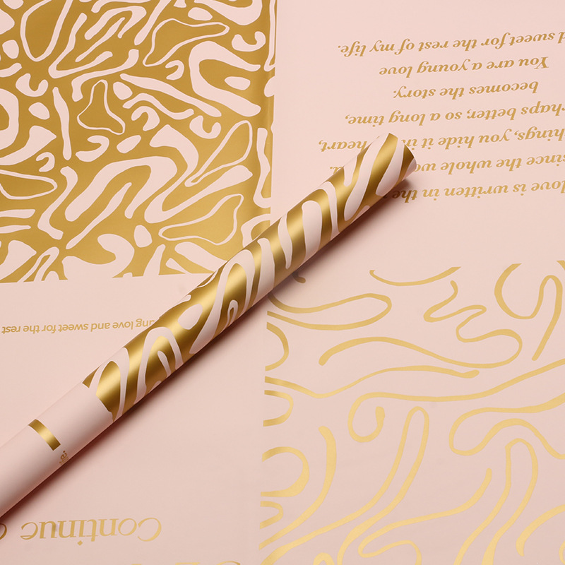 Huaxi París graffiti papel de embalaje de flores impermeable estilo coreano florista ramo material de papel de embalaje de flores