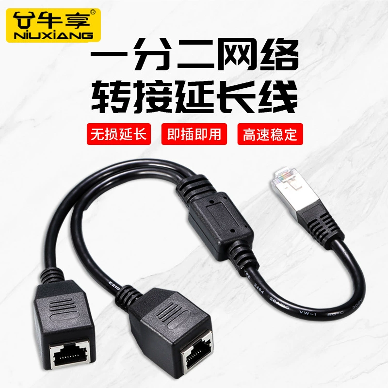 Сетевой кабель: одна точка, два разделителя интерфейса, распределитель широкополосной сети