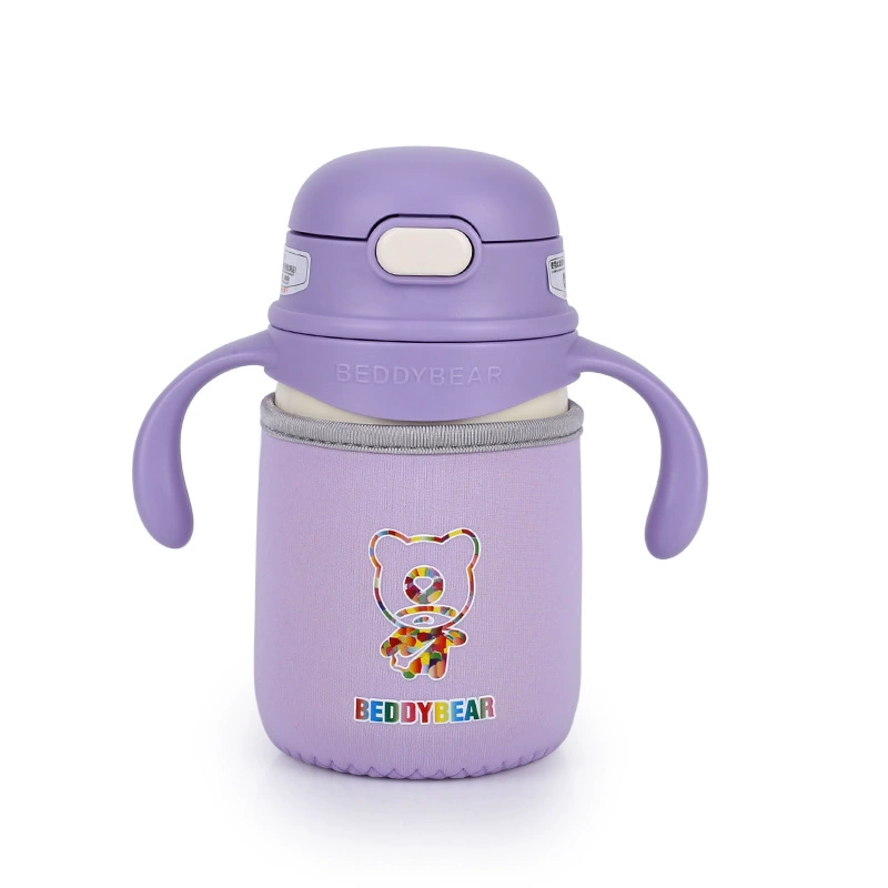 Детская бутылочка BeddyBear с нескользящим льняным чехлом, защитный чехол и аксессуары