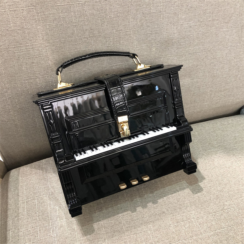 2024 New Cross-Border Women's Piano Bag Acrylic Box Bag Shoulder Crossbody Structured Small Square Bag
