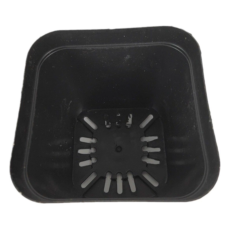 Стеллаж для хранения воды, дышащий маленький черный квадратный цветочный горшок, поддерживающий Садовые принадлежности, сочная маленькая черная квадратная раковина, кронштейн для цветочного горшка с 12 отверстиями