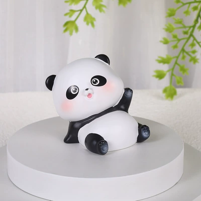 Car ornaments, Crafts Cute Cartoon Panda Blind - rolling-panda-hello