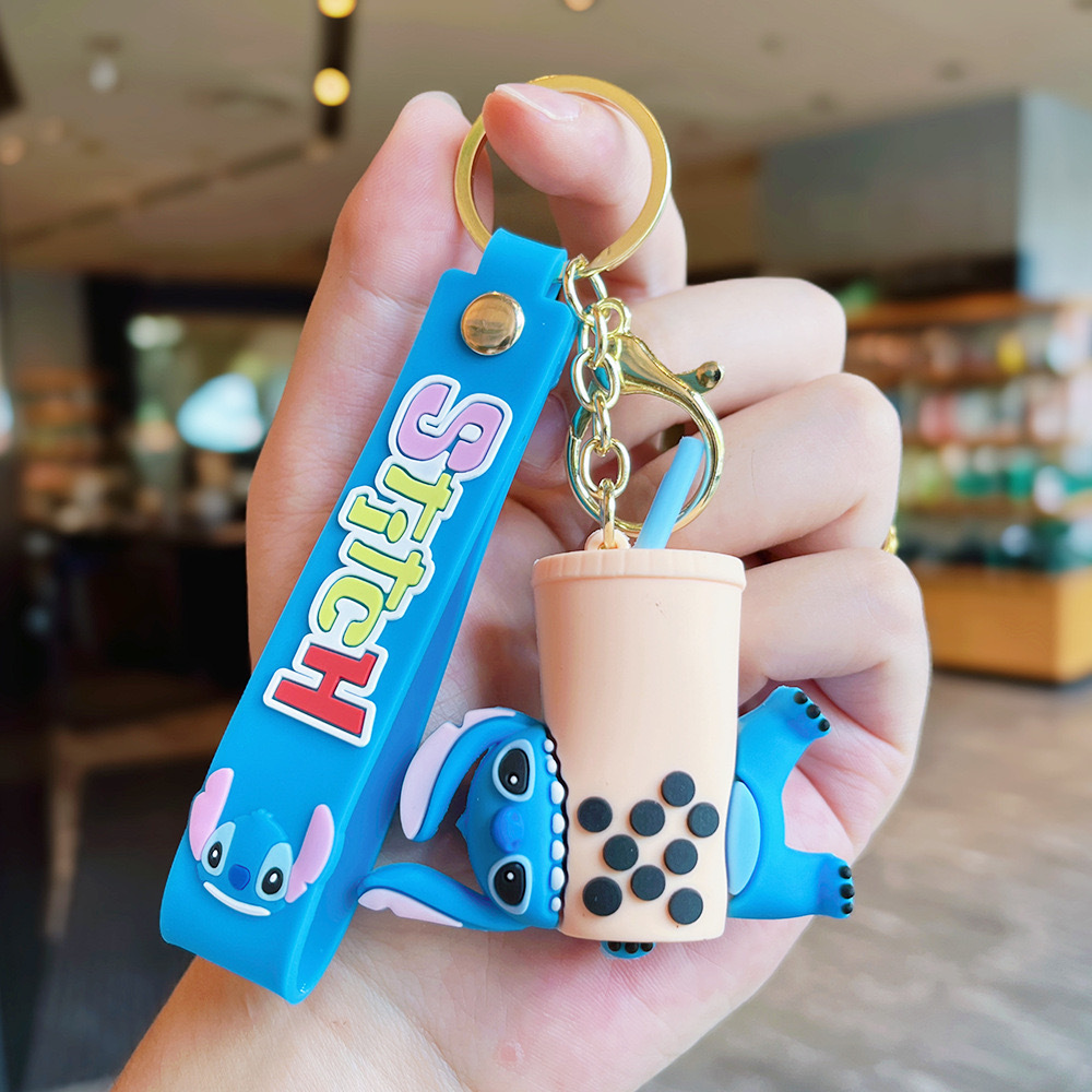 Dibujos animados anime Stitch serie llavero muñeca bolso colgante hebilla llavero transfronterizo pequeño regalo al por mayor