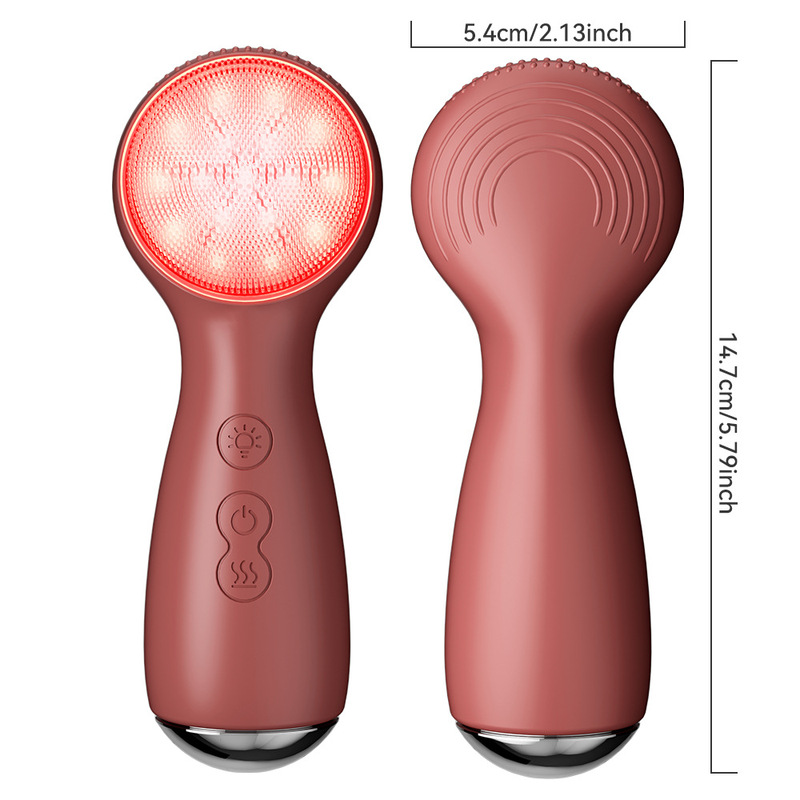 新しい電動洗顔器毛穴クリーナーシリコーン洗顔器女の子洗顔アーティファクトマッサージ振動洗顔ブラシ|undefined