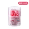 Ear picking, fuchsia cotton swabs