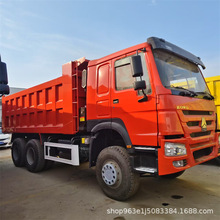 跨境出口重汽豪沃二手6*4自卸车375马力翻斗车砂石料运输车