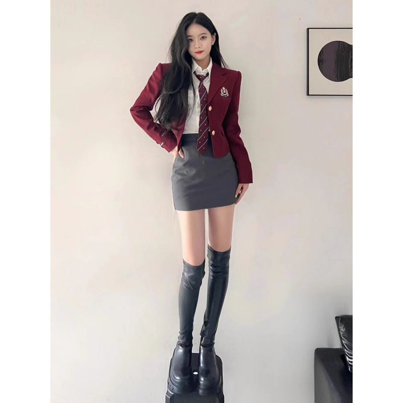 Miss Liuyang suit Dress Winter Winter Dress Christmas Atmosphere Clothes New Year's Gown Fragrance suit