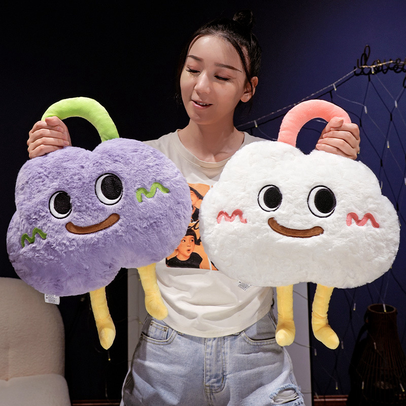 Nube almohada multifuncional, colcha de doble propósito, almohada de siesta de oficina, manta de aire acondicionado, manta de sofá de automóvil, manta 2 en 1