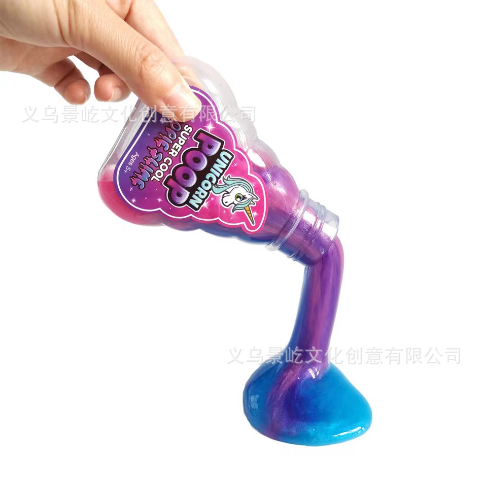 Arco Iris unicornio color arena gel falso agua limo Delgado DIY bajo boro nasal cristal barro truco