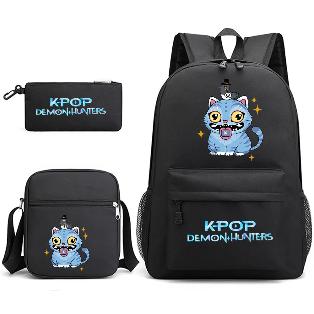 School bag for students, backpack, one-shoulder bag, pencil case, set, 3 piece set