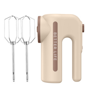 Hand-held egg beater double-headed stirring kitchen household cake cream baking stirring one-click stick double-headed egg beater