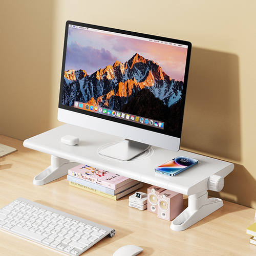 Pavilion Monitor Stand Laptop Riser Adjustable Height Desk Mount Bracket No Installation Office Home Desk Organizer Wholesale
