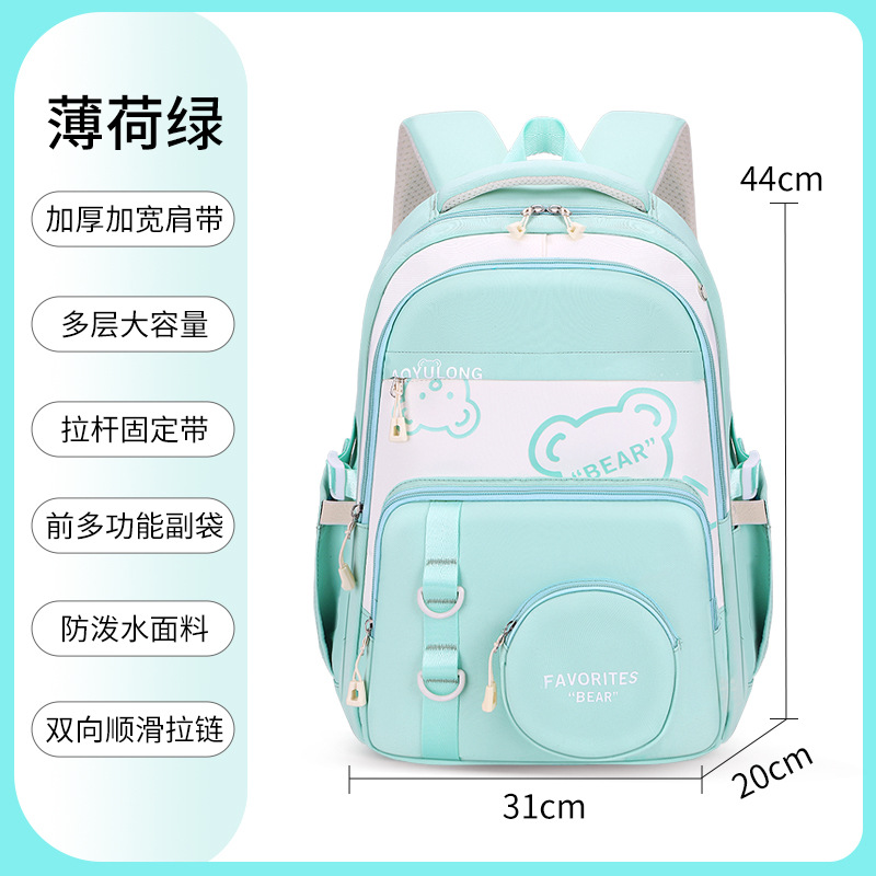 2025 nueva mochila impermeable para niños de grado 1 - 3 - 6 mochila para niñas de primaria de gran capacidad