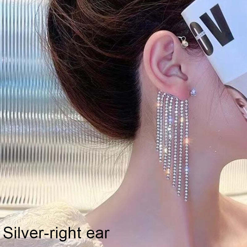 スーパーフラッシュバタフライイヤーフック、ピアスなし、女性用オールインワンイヤリング、気質、個性、ファッショナブルで多用途な新しいイヤリング|undefined
