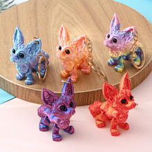 电镀渐变莉莉丝萌粒立体卡通潮玩包包挂件微景观车载摆件钥匙扣