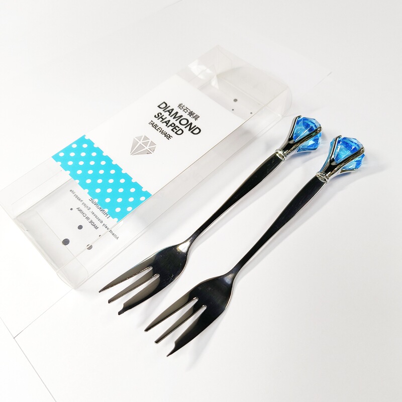 Diamond Crystal Tableware Stainless Steel Fork Spoon Mixing Stick Western-Style Fork Spoon Student Rice Spoon Large Spoon Set Diamond Crystal Tableware Stainless Steel Fork Spoon Mixing Stick Western-Style Fork Spoon Student Rice Spoon Large Spoon Set