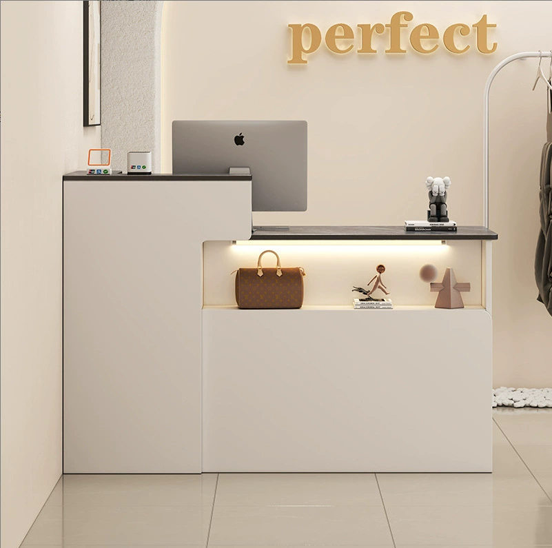 Кассовый стол Простой Современный Стойка Стойка Магазин Небольшой Компания Стойка Магазин Стойка Магазина Супермаркета Приветственный Барный стол