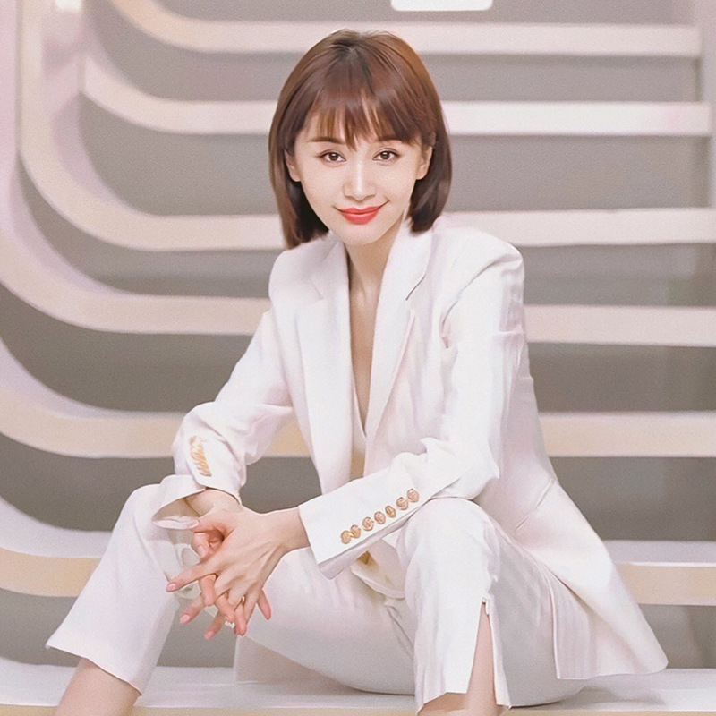 Star Same Style White Suit suit Women's Summer Fashion Elegant Slim-fit Korean Style Professional OL Suit Jacket Three-piece Set
