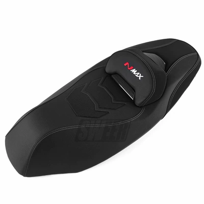 Suitable for 25-26 Models of Yamaha Nmax155V3 Modified Seat Cushion with Lumbar Support, Waterproof Seat Cover, Non-Destructive Installation Assembly (Motorcycle cushion) - latest-2025-nmax155-seat-cover-embroidered-edition