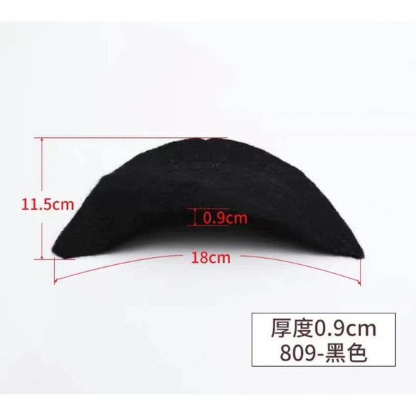 809 Medium Thick (Black) Baotou Cotton Shoulder Pads 5 Pairs Color Allocation Can Be Remarked