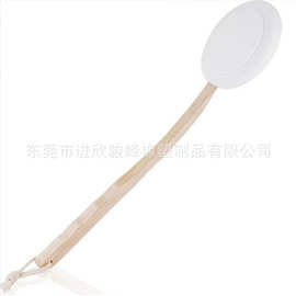 跨境热销EVA浴刷荷木柄毛面刷头七件套后背乳液膏药涂抹神器现货