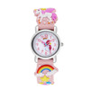 Cute children's watch, rainbow quartz watch strap for boys and girls