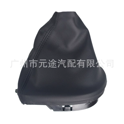 gear lever knob button | Sürətlər qutusu və əl tormozu başlıqları - sk-seat-21-black-leather-black-stitch-single-set