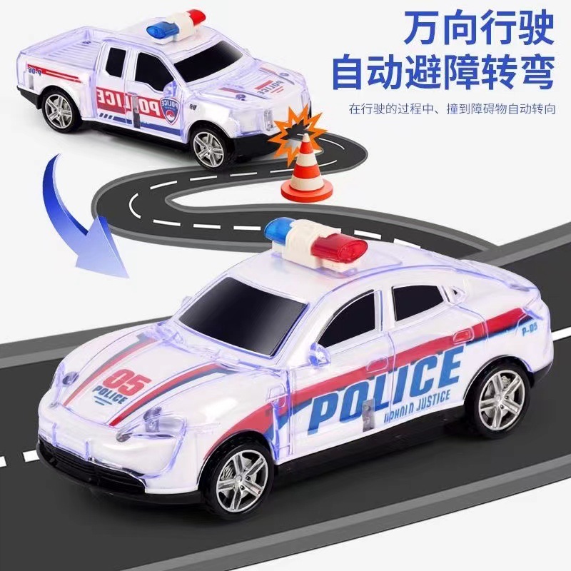Juguetes eléctricos para niños colector de policías luces de colores música dinámica simulación modelo de automóvil deportivo al por mayor transfronterizo