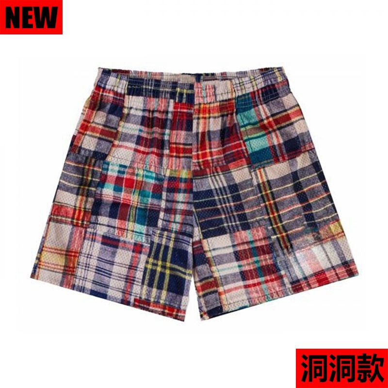Trendy American-Style Casual Shorts, Basketball Sports Quarter-Length Shorts, Mesh Breathable Plaid Style College Student Shorts, Cross-Border Exclusive Trendy American-Style Casual Shorts, Basketball Sports Quarter-Length Shorts, Mesh Breathable Plaid Style College Student Shorts, Cross-Border Exclusive