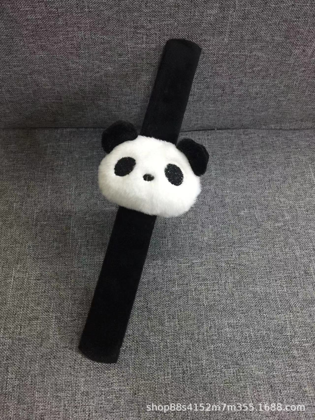 흰 판다 스냅링(블랙)