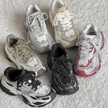 6667汪苏龙异瞳老爹鞋女2025新款增高厚底猫眼情侣机甲风运动鞋男