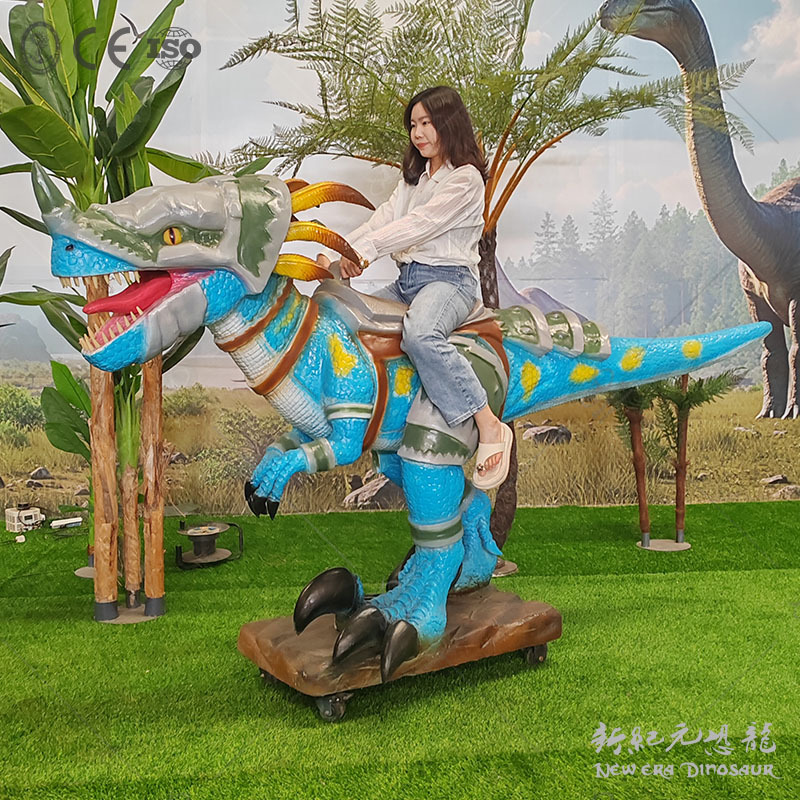 Simulación de montar dinosaurios equipos de juego para niños entretenimiento interactivo padre-hijo modelo de dinosaurio puede moverse y llamar