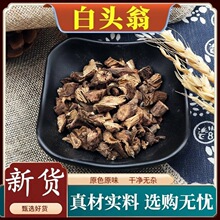 根头绒毛完整白头翁干品无霉斑传统晾晒药材原料