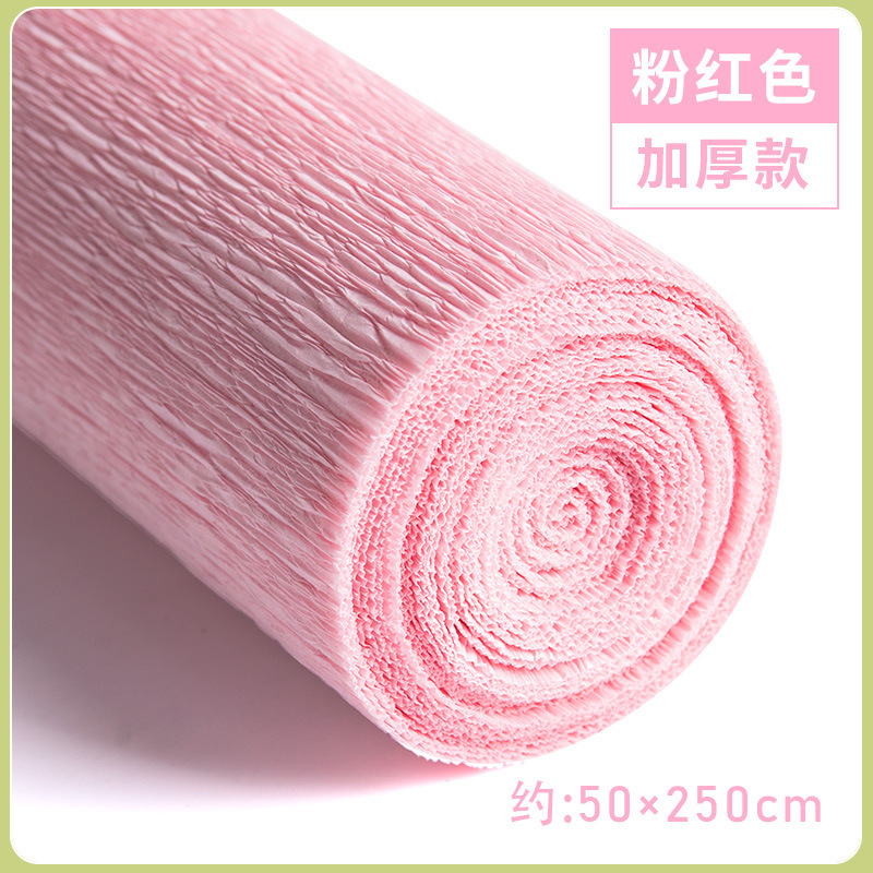 厚い色のしわの紙の手作りの花のDIYの製作材料の巻きのしわの紙の手作りのバラのしわの紙|undefined