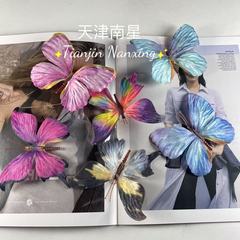 DIY装飾莫奈花園風蝶壁背景配置シミュレーション蝶混練手礼箱プレゼント大蝶