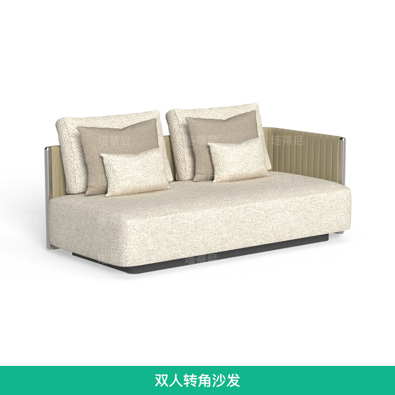 Sofá de tejido de cuerda al aire libre patio villa terraza diseñador de muebles jardín al aire libre impermeable sofá de ocio