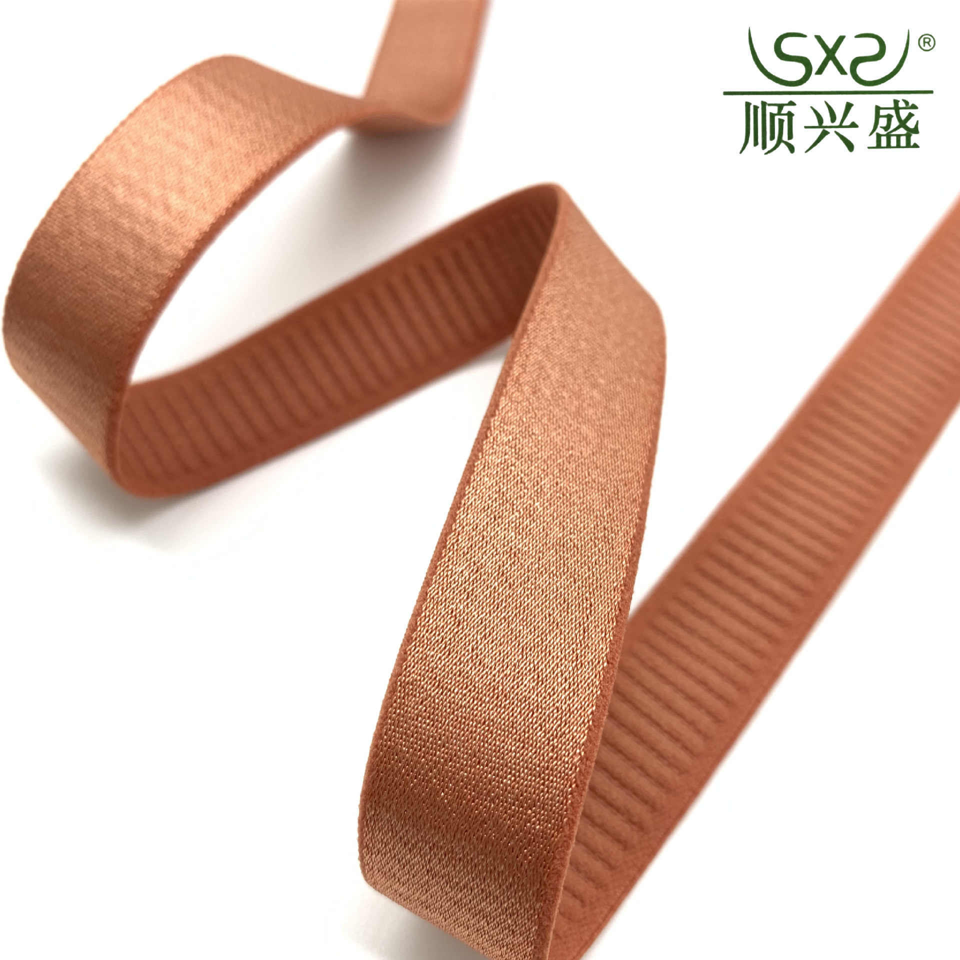 18mm内衣肩带 尼龙亮面防滑底松紧带 锦纶文胸肩带辅料批发