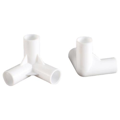 Factory Supply Plastic Elbow Tee Joint 16MM Tee Joint 90 Degree Plastic Tent Accessories