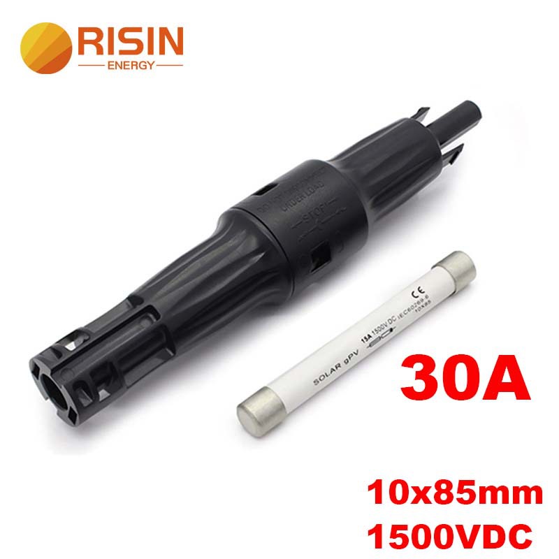 TUV认证MC4光伏保险丝连接器正极1500V接线式保险座
