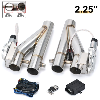 Two-In-One New One-Piece Dual-Control Modified Electronically Controlled Dual-Control Valve Variable Electronically Controlled Valve 2.25" 2.5" 3" (Exhaust pipe) - 225-inch-exhaust-pipe