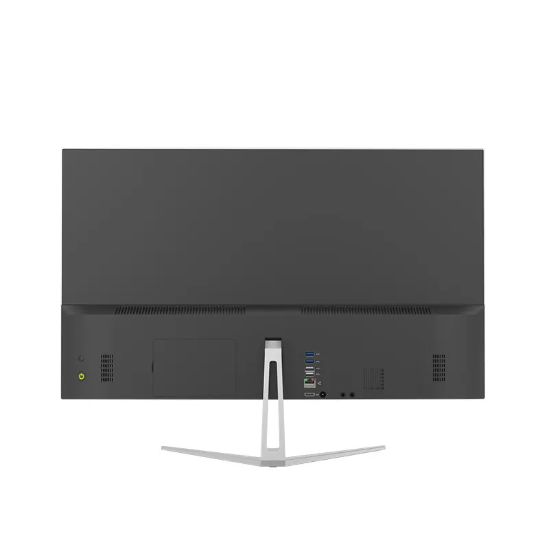 Transfronterizo computadora personalizada 24 pulgadas sin bordes oficina doméstica 27 pulgadas computadora de escritorio conjunto completo venta caliente inteligente