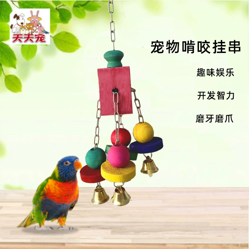 Домашнее Животное Деревянная Игрушка Птицы Попугай Укус Слеза Молярный Шлифовальный Коготь Восхождение Игрушка