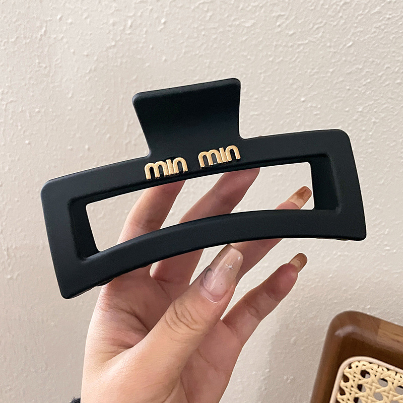 Clip de agarre, gran cantidad de cabello, horquilla esmerilada, horquilla simple, horquilla de tiburón, nuevo y exquisito tocado de alta gama, horquilla femenina