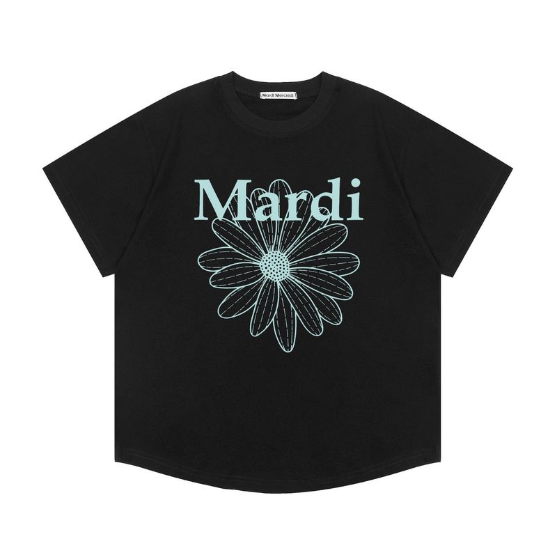 【高品质】韩国mardi雏菊短袖金高银同款腊肠狗T恤情侣百搭上衣女|undefined