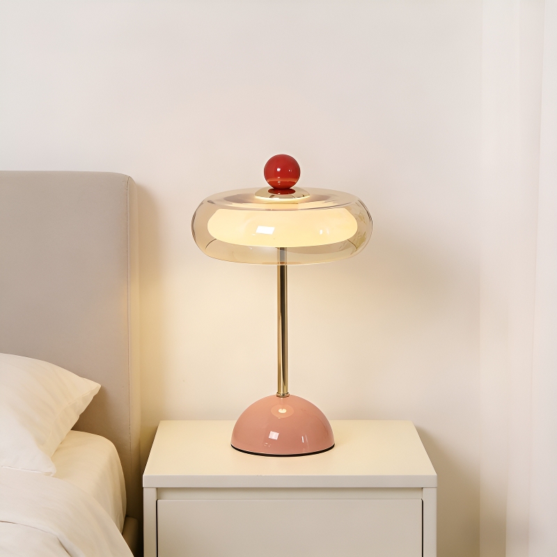 2026 New Model Table Lamp for Bedroom Bedside, Light Luxury High-End Vintage Atmosphere, Master Bedroom Rechargeable Ins-Style Mushroom Lamp 2026 New Model Table Lamp for Bedroom Bedside, Light Luxury High-End Vintage Atmosphere, Master Bedroom Rechargeable Ins-Style Mushroom Lamp