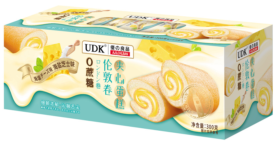 바다 소금 치즈 맛 + 우유 맛 혼합 샌드위치 케이크 300g