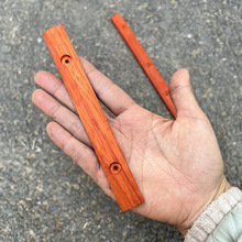 实木木制挂轴线条对联挂画年画木线打孔室内玄关红花梨原木色