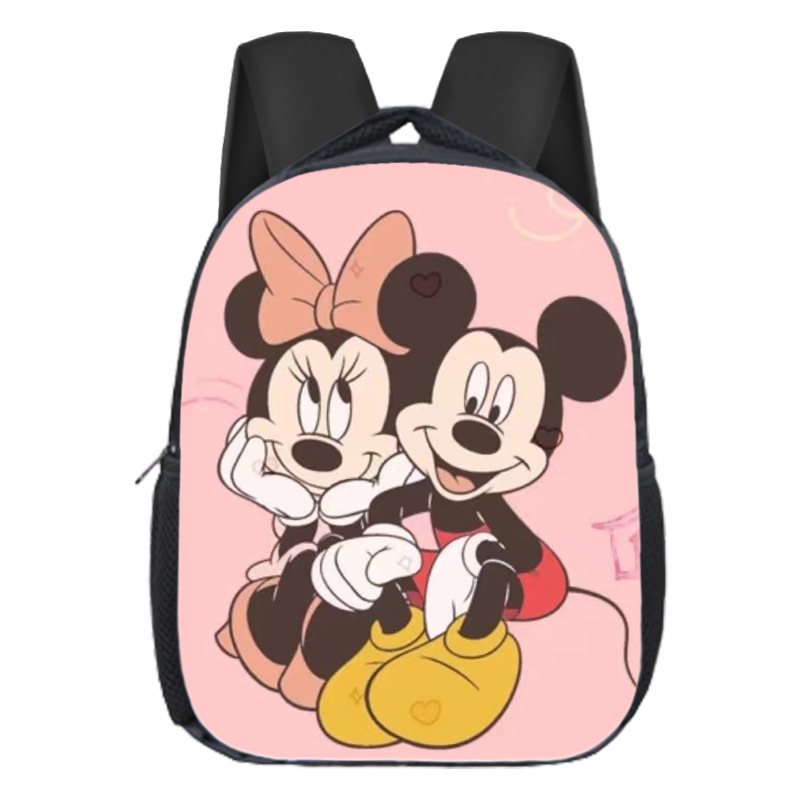 Mochila escolar popular de Mickey para niños, mochila de jardín de infantes, dibujos animados, linda, versátil, para estudiantes de primaria, mochila de gran capacidad, ligera